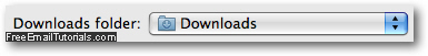 Default download location folder in Apple Mail on Mac OS X