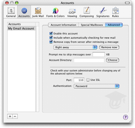setting up mac mail behaviors setting up mac mail behaviors