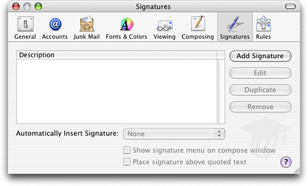 how to add a signature on mac email