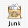 Apple Mail's main toolbar: Junk Mail button