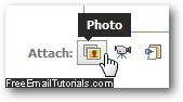 Attach a photo to your Facebook message