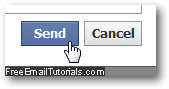 Attach a video message and send the email from Facebook
