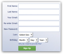 Facebook Login Sign Up New Account