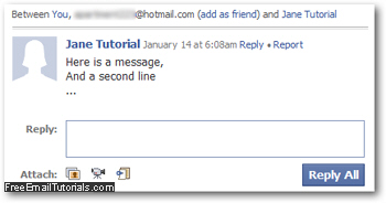 Reply to multiple recipients to a Facebook email message
