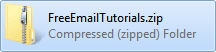 Large email attachment in a zip archive folder