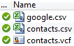 Backup / export Gmail contacts