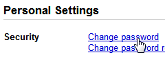 Change password for your Google account and Gmail
