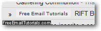 Gmail label with default color theme / scheme