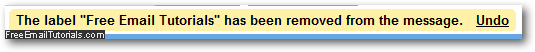 Gmail confirmation message and optionally re-attach the removed label