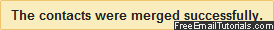 Gmail contacts merged successfully