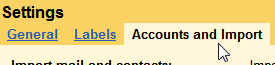 Load account options in Gmail