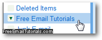 New email label created in Gmail