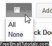 Select all Gmail contacts or deselect them