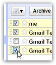 Select all the emails you want to delete from your Gmail inbox