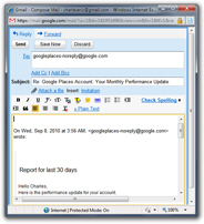 Separate email editor for Gmail - new window
