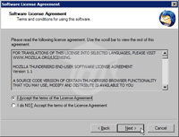 Accept the License Agreement