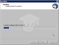 Thunderbird Installation in Progress...