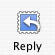 Apple Mail's main toolbar: Reply button