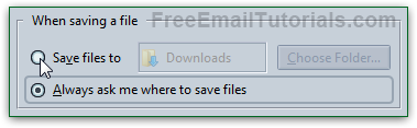 Change default save folder for SeaMonkey