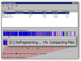Defragmenting your hard drive on Windows