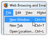 Opening a new Firefox window