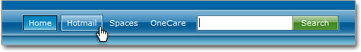 Windows Live's "Hotmail" button