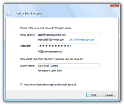 Send or receive emails from other accounts using Hotmail Windows Live