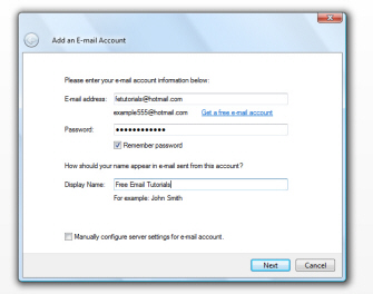 Setup Hotmail in Windows Live Mail