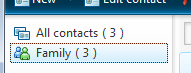 Contact group in Windows Live Mail