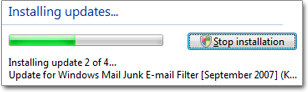 Junk mail filter updates for Windows Mail