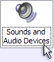 Setting sounds settings through the Windows Control Panel