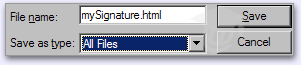 Create your HTML signature for Mozilla Mail in Notepad