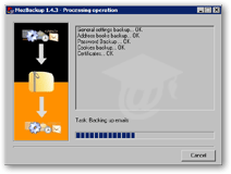 MozBackup backing up Mozilla Mail's default profile