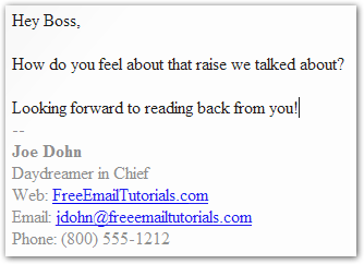 Automatic Signature in Mozilla Mail