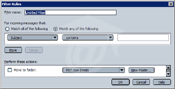 Mozilla Mail's Filter Rules Dialog