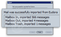 Emails were successfully imported from Eudora to Mozilla Mail