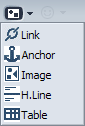 Mozilla Mail Toolbar: Insert Button