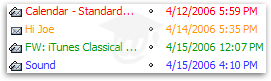 Labeled Emails in Mozilla Mail
