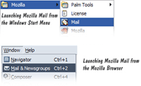 Launching Mozilla Mail