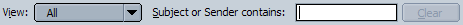 Mozilla Mail's Search Bar