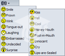 Mozilla Mail Insert Smiley Menu