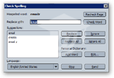 Mozilla Mail's spell checker
