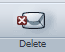 Mozilla Mail Toolbar - Delete selected message or folder