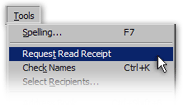 Manually un-requesting read receipts in Outlook Express