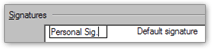 Renaming an email signature