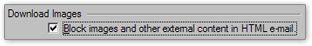 Blocking images and content in Outlook Express