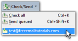Manually checking for new emails in Opera Mail