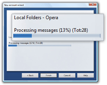 Automated email import process in Opera Mail