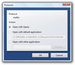 Changing the "mailto" pseudo-protocol handler in Opera