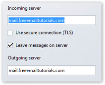 Email account servers collected by Opera Mail (M2)